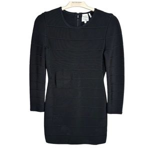 Hervé Legér Long Sleeve Mini Dress